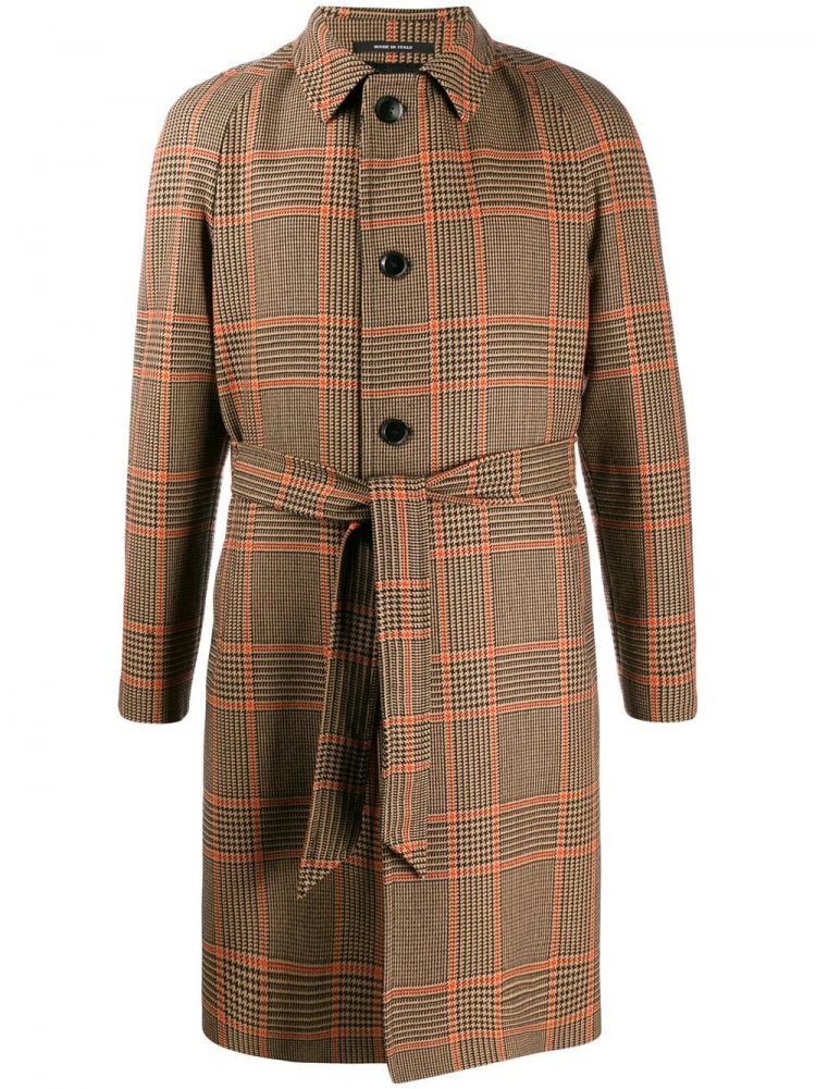 TAGLIATORE Check Coat