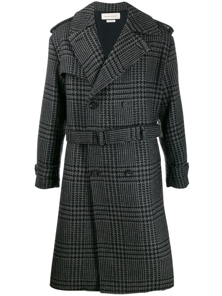 ALEXANDER MCQUEEN Check Coat