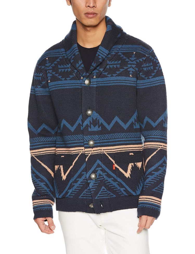 Indian Native Jacquard Shawl Cardigan
