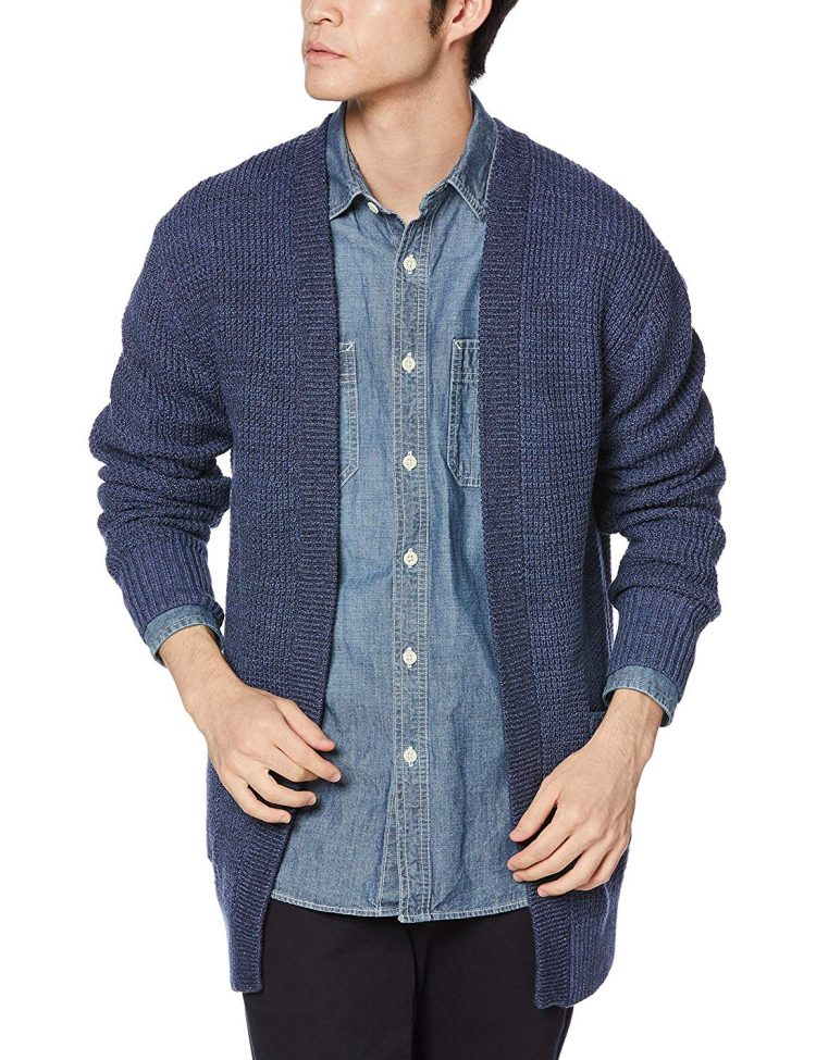 Perfect for an effortless mood! " ESTNATION Waffle Topper Cardigan for Men