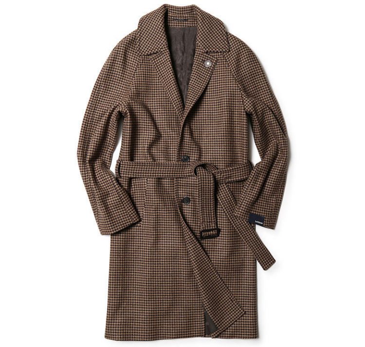 Here are some recommendations for hound's tooth coats! " Lardini houndstooth belted coat