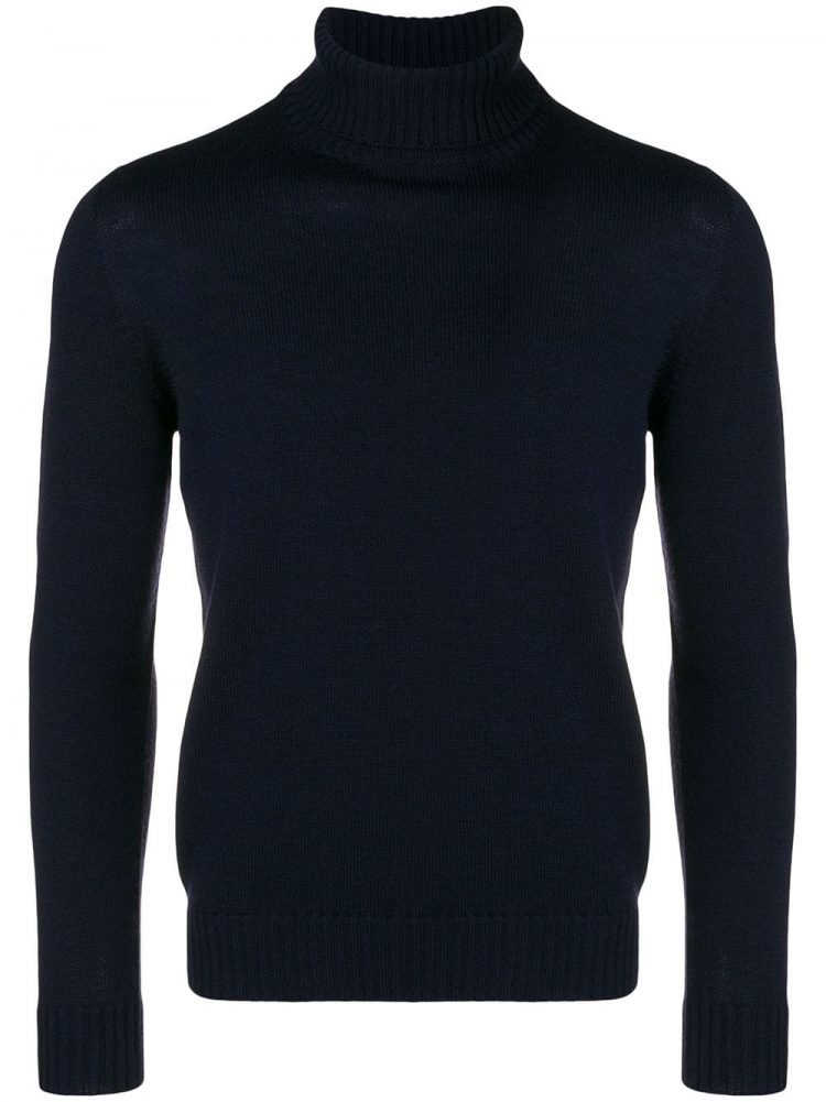 DRUMOHR Navy Turtleneck Knit
