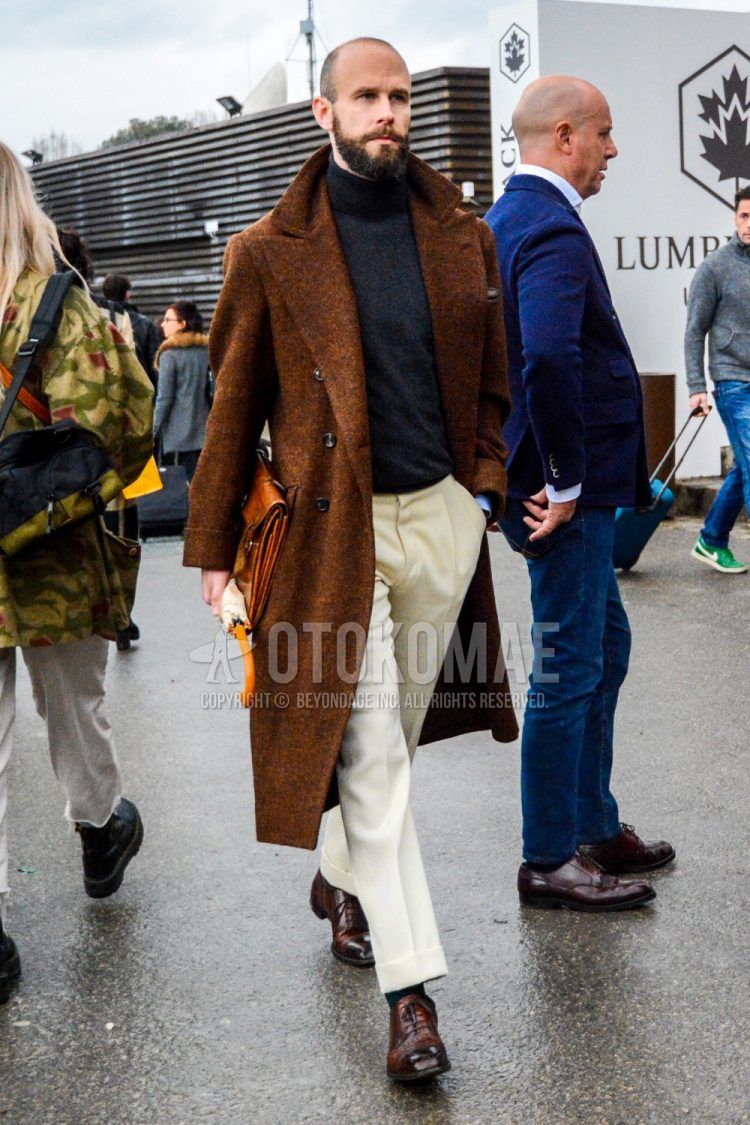 ブラウンコート コーデ メンズ特集 大人の渋さと色気を醸した着こなし アイテム紹介 メンズファッションメディア Otokomae ページ 10otokomae 男前研究所 ページ 10