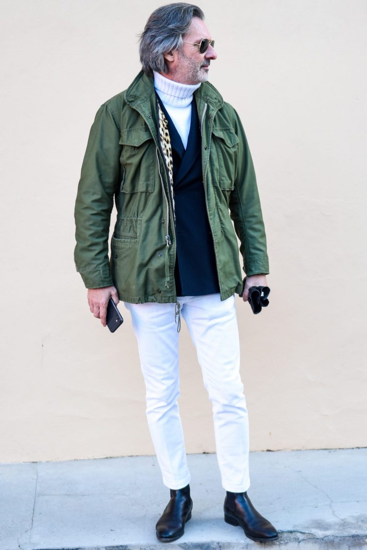 Tailored jacket and M-65 for a cozy drekage layered coordinate
