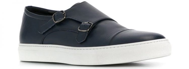 SCAROSSO Navy Sneakers