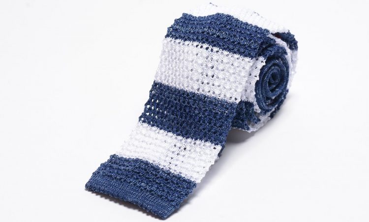 ISAIA Linen knit tie