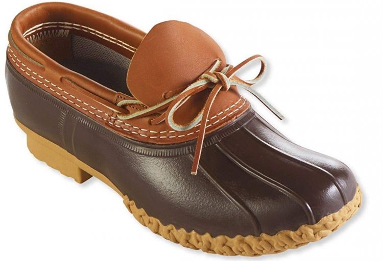 Waterproofness and unique design in a loafer " L.L.Bean Bean Boots Rubber Moccasins