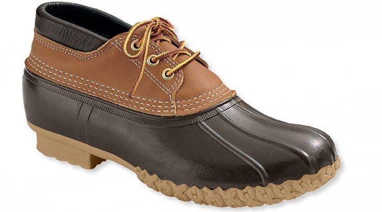 A pair of "L.L. Bean Bean Boots Gum Shoes," a concentrated collection of innovative features.