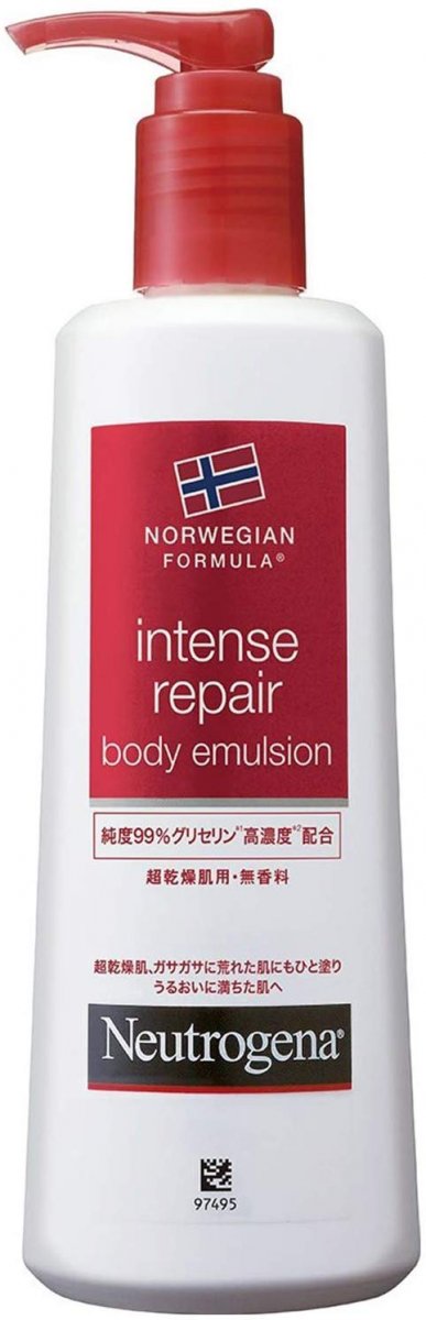 Neutrogena Norway Formula Intense Repair Body Emulsion, Body Cream for Very Dry Skin, Fragrance Free, Single 250mL