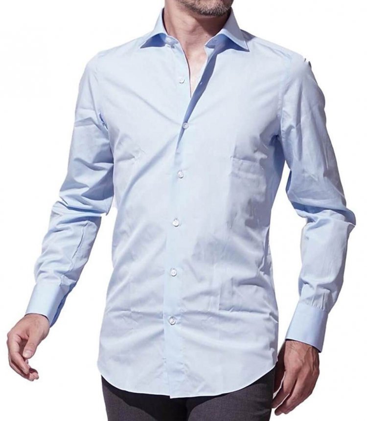 FINAMORE Wide Collar Shirt