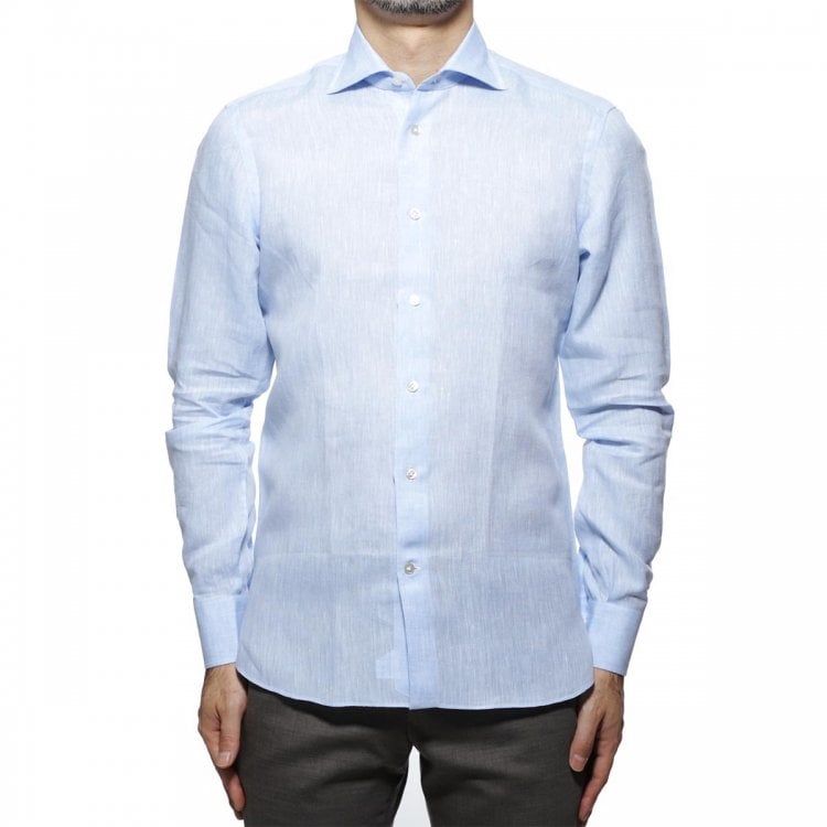 Here is the recommended shirt! " BORRIELLO Wide Collar Shirt