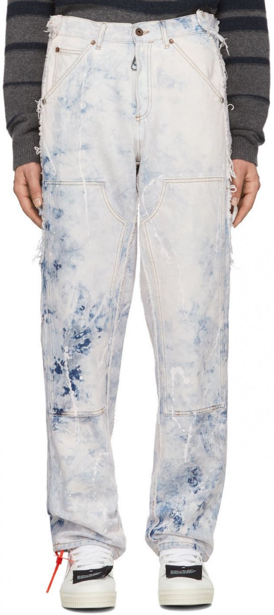 Off-White(オフホワイト) オフホワイト リコンストラクト カーペンター ジーンズ