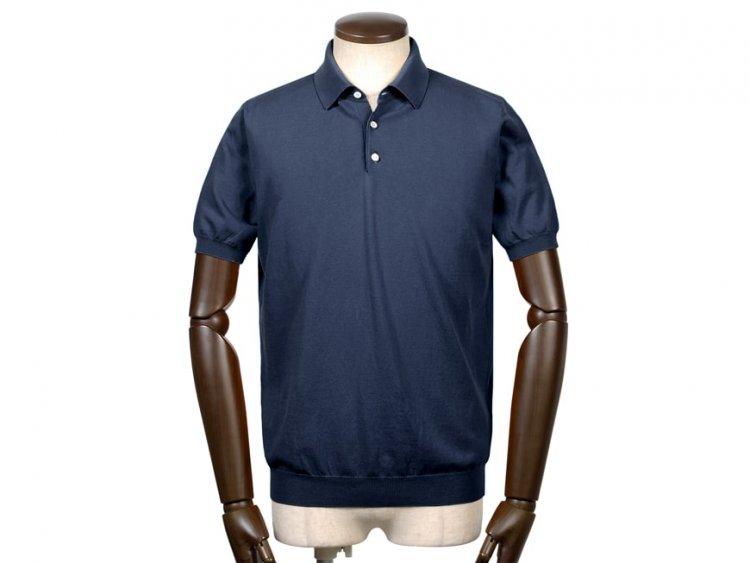 Luigi Borrelli Short Sleeved Knit Polo