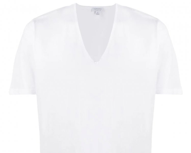 Popular T-shirt neck shape " V-neck