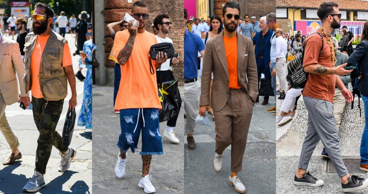 オレンジtシャツ コーデ特集 ビタミンカラーで明るい印象に仕上げたメンズの着こなし紹介 メンズファッションメディア Otokomae 男前研究所