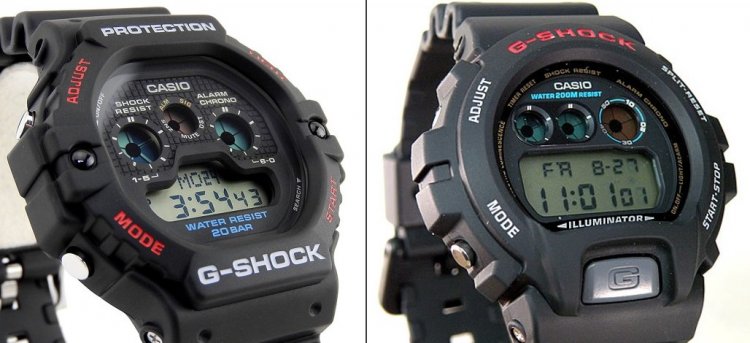 The origin of the distinctive octagonal G-Shock "5900," commonly known as the "three-eyed" model.