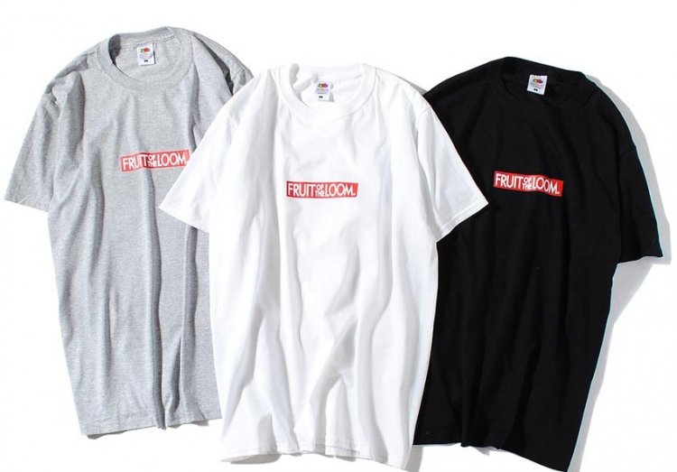 バランスよく存在感あるプリントが秀逸：ボックスロゴ Tシャツ