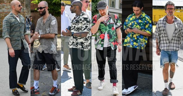 柄シャツ コーデ メンズ特集!バランスよく着こなすためのコツや注目のストリートスナップを総まとめ