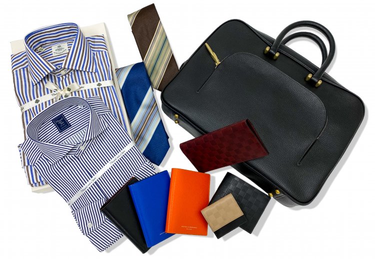 Shirts, Ties, Bags, Small leather goods