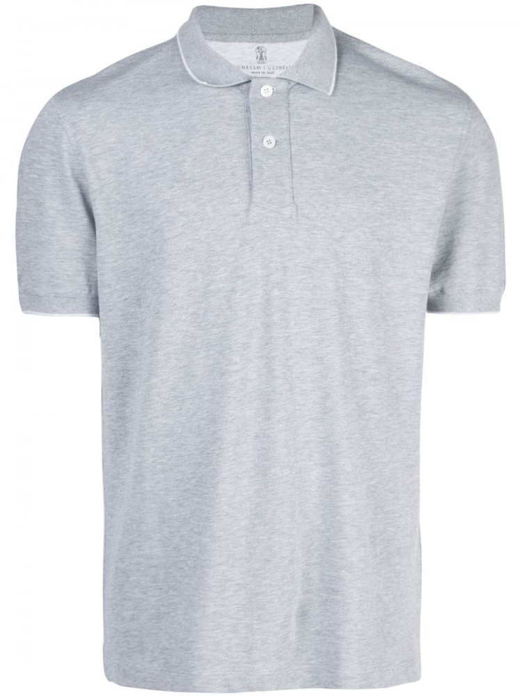 Brunello Cucinelli Grey Polo Shirt