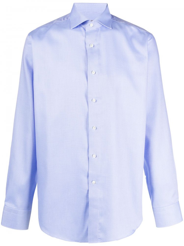 Canali(カナーリ)青シャツ