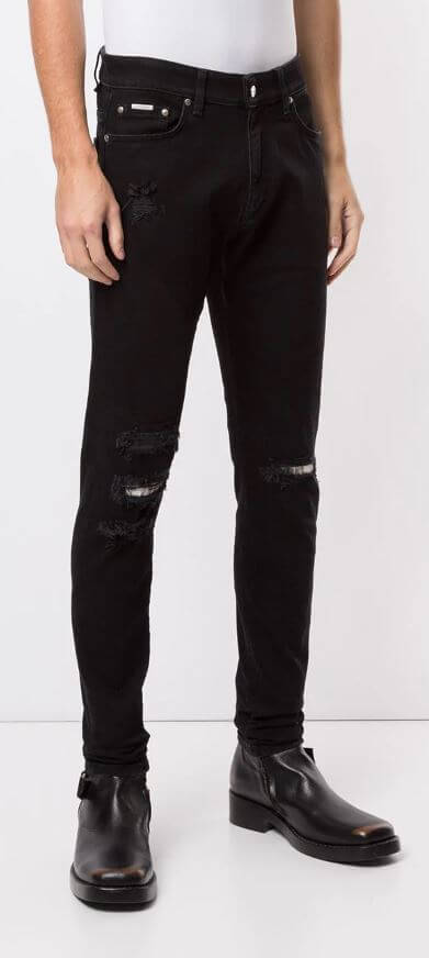 Present Black Damaged Jeans