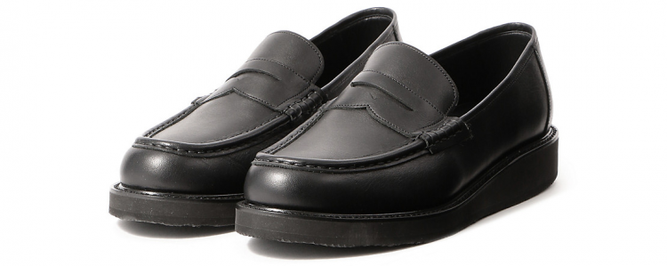Leather shoes with thick rubber soles for functionality, worn like sneakers! " Sanyo Yamacho YAMACHO MADE