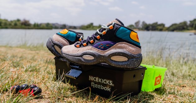 Reebok’s classic “QUESTION” is reborn in collaboration with NICE KICKS! The highlight is a design that pays homage to Iverson’s love of “fishing