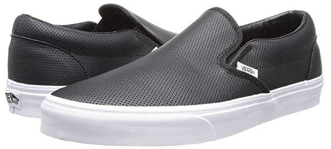 Vans classic slip-on with perforated leather for a more casual look