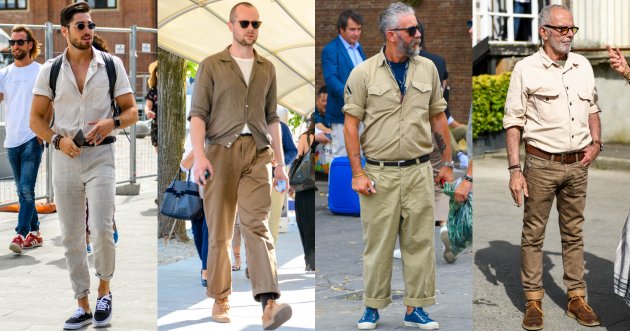 Beige is a must-have for the fashionista. Focus on the men’s color trend that got a lot of attention at the latest Pitti!