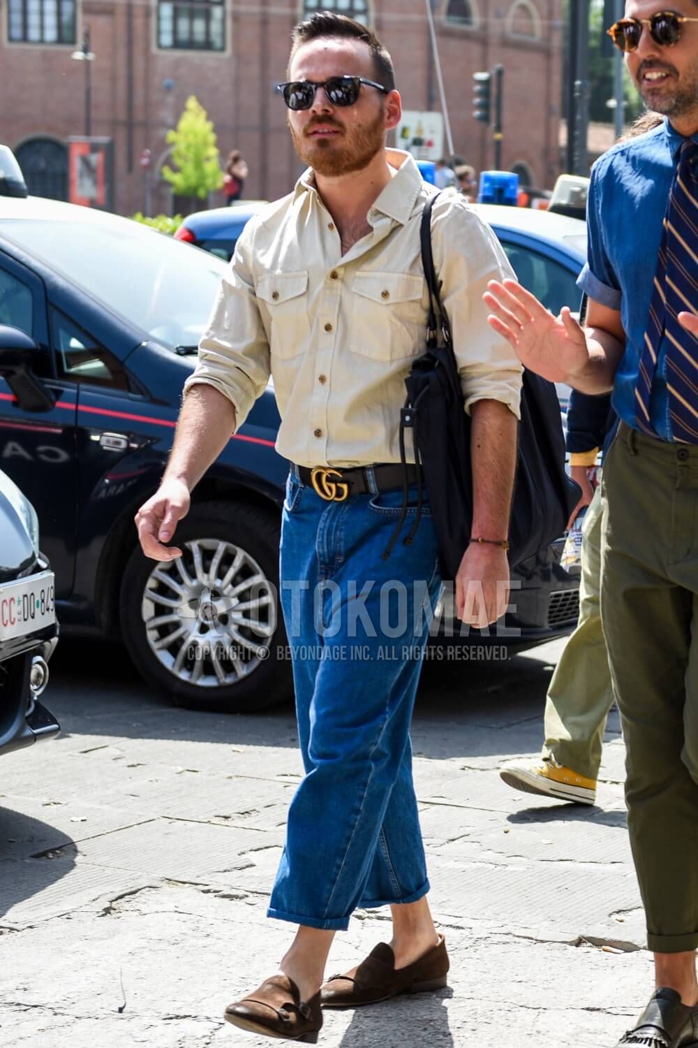 Oriental smith スエードダブルモンクストラップ Oriental smith スエードダブルモンクストラップ