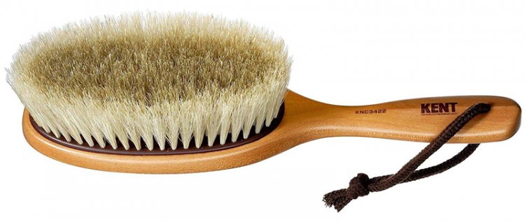Recommended horsehair brushes " KENT Clothes Brush White Horsehair