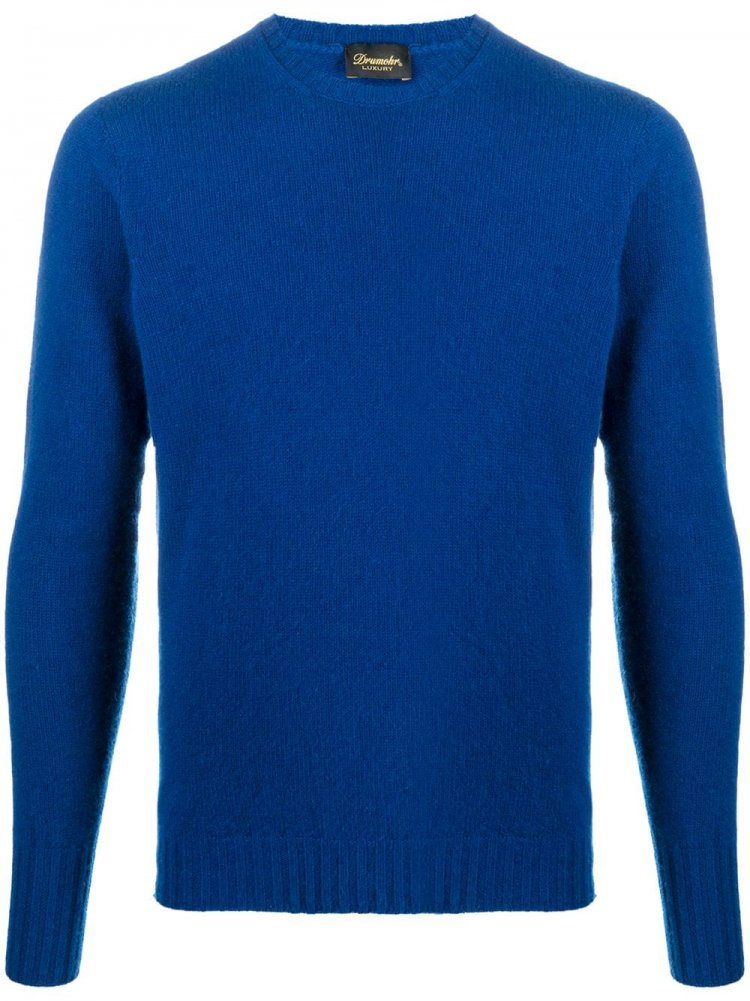 For example, here's a knit with this kind of color: 1) "Drumohr Crew Neck Sweater".