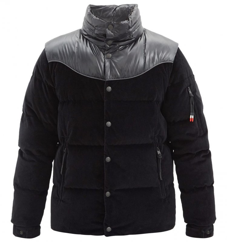 2 MONCLER 1952 Hooded Corduroy Down Jacket