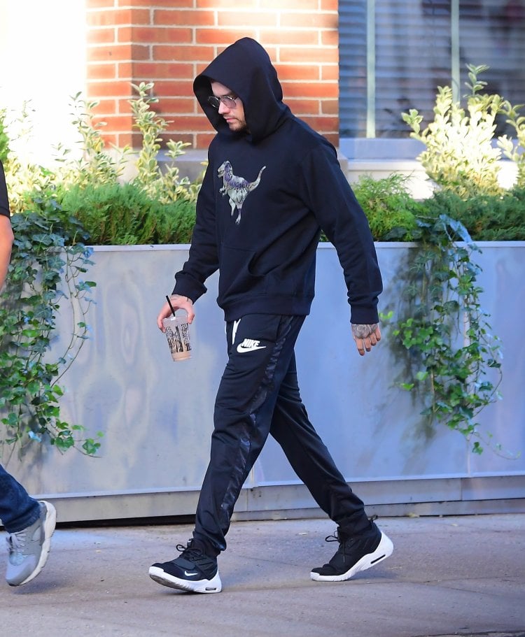 EXCLUSIVE: Liam Payne Goes Incognito In A Tracksuit For Coffee Run In NYC