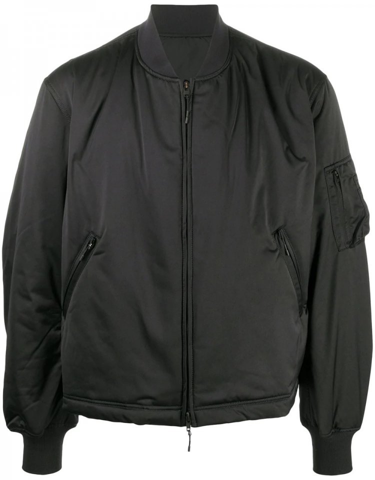 Black MA-1 Recommended " Y-3 Padded Bomber Jacket