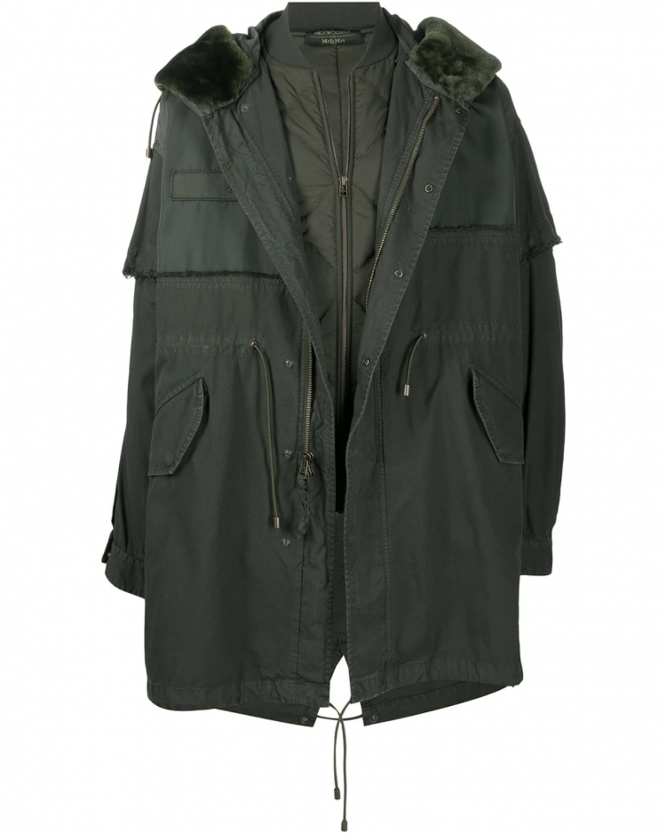 Mr & Mrs Italy Paneled Parka Coat