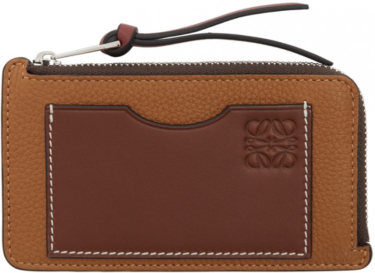 Men's Mini Wallet Thin Gusset Featured Model 5: "LOEWE Tan Coin Card Case