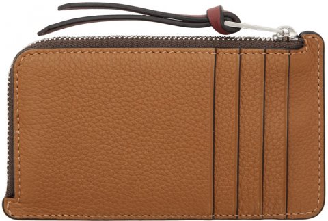 Men's Mini Wallet Thin Gusset Featured Model 5: "LOEWE Tan Coin Card Case