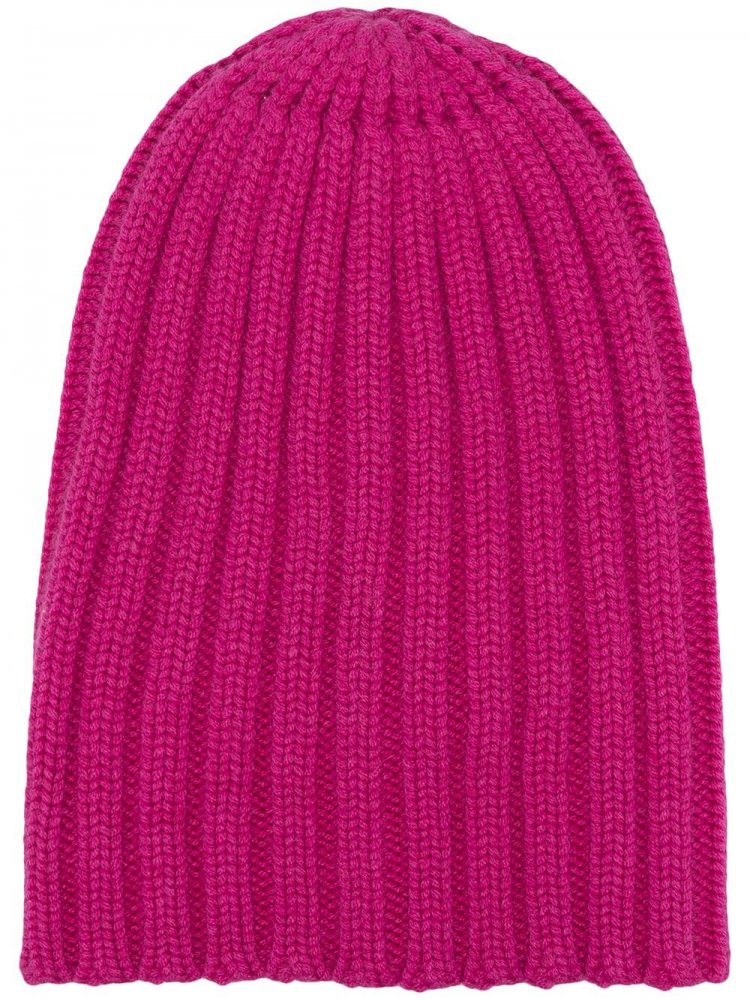 Laneus Accent Color Pink Knit Hat