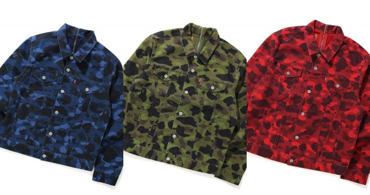 A BATHING APE®×Levi's®」よりコラボコレクションが登場！ポップな