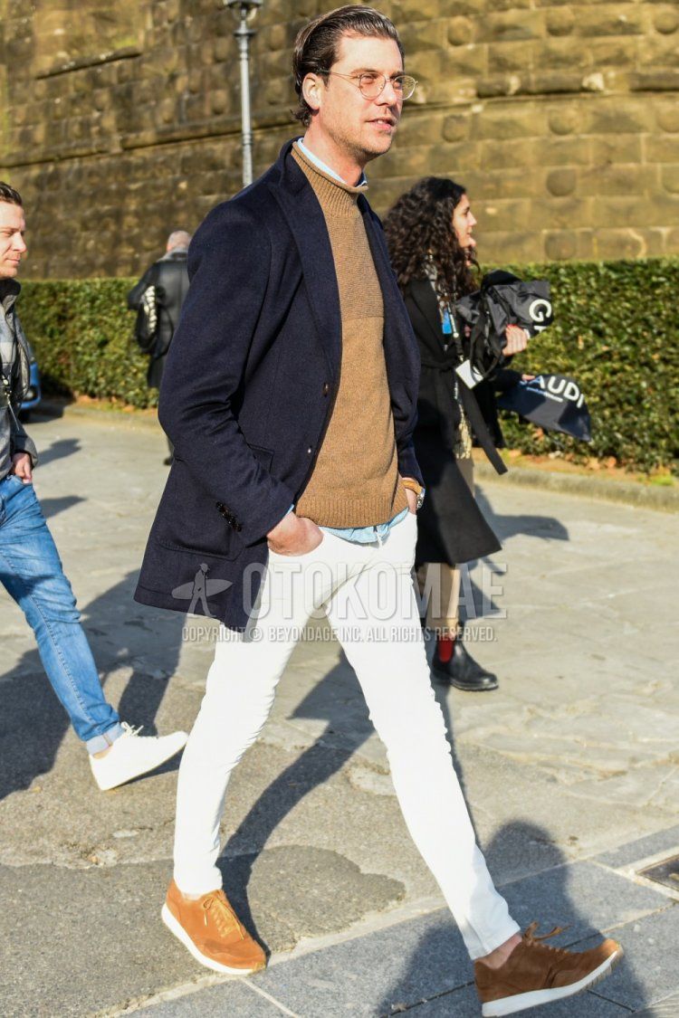 ブラウンスニーカー コーデ特集 足元を上品にまとめたメンズの着こなし おすすめアイテムを紹介 メンズファッションメディア Faoswalim ページ 6faoswalim 男前研究所 ページ 6