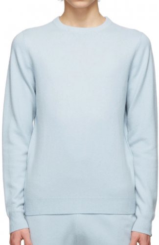 6) "EXTREME CASHIMERE Pale Blue Sweater"
