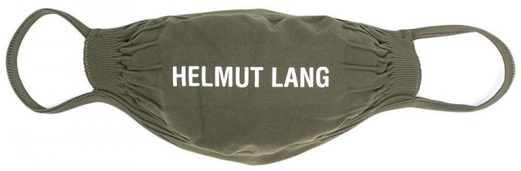 Apparel brand mask " Helmut Lang Logo Face Mask "