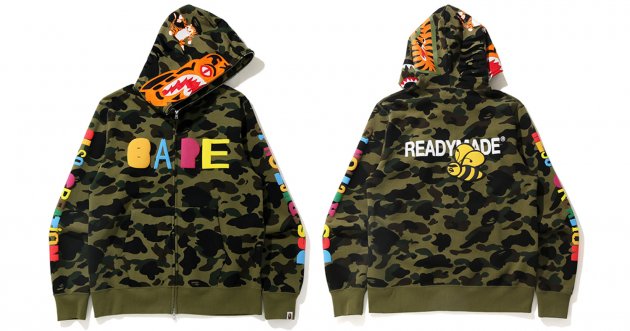 A BATHING APE® and READYMADE are teaming up again! Five new items featuring collaboration-specific motifs are now on sale!
