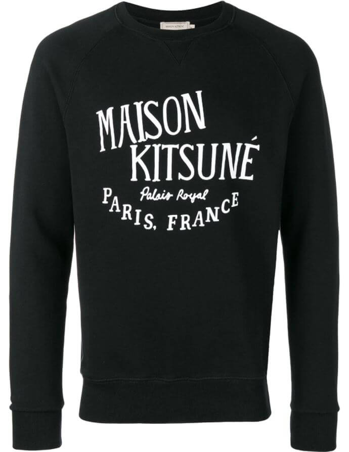 Maison Kitsuné Black Sweatshirt