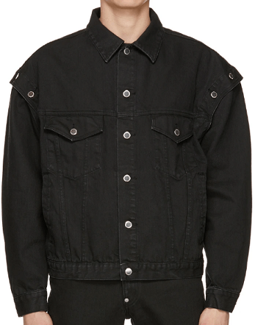 Black Denim Jacket Recommendation ⑨ "JOHNLAWRENCESULLIVAN Shoulder Button Denim Jacket