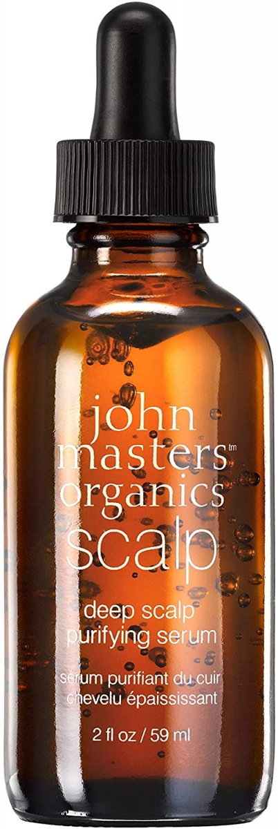 Scalp serum for men recommended 1) "john masters organics Deep Scalp Purifying Serum".