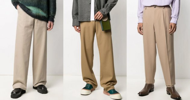 Choose spring-like beige wide pants for a seasonal look! Selected picks of recommended items