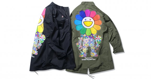 SOPH.と村上隆のコラボモッズコートが限定発売！「お花の親子」を背面にプリントした大胆な仕上がり